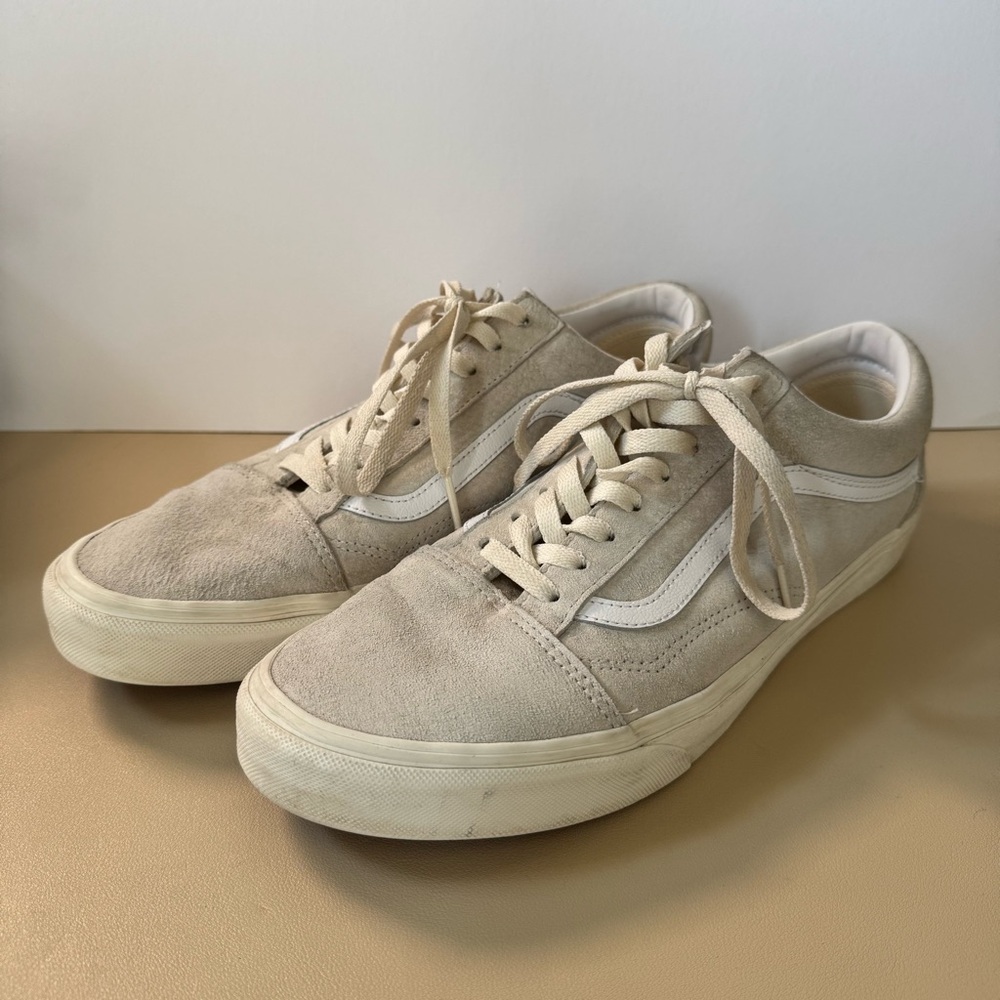 Vans Cream Sneakers Classic Skate Style